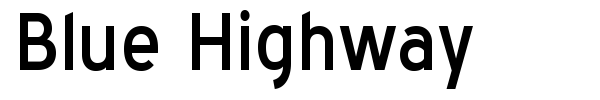 Blue Highway font preview
